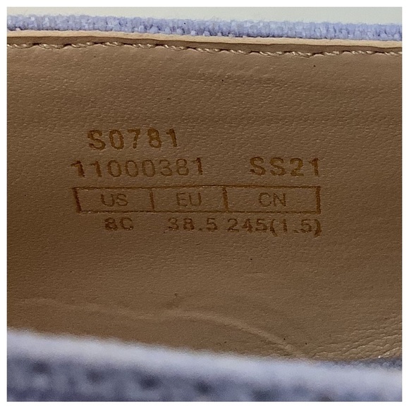 Stuart Weitzman Dree Espadrille Flats 8C Periwinkle - Picture 10 of 12